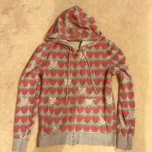 Strawberry Zip-up Hoodie